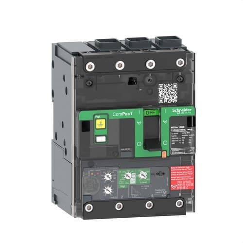 Întrerupător automat ComPacT NSXm160E 16kA AC 3P 160A Micrologic 4.1 ELINK cu referința C12E34V160L de la marca SCHNEIDER ELECTRIC