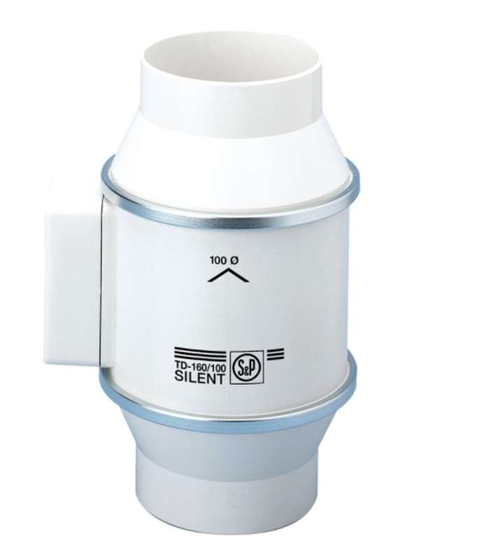 Extractor helicocentrifug de conductă TD-160/100N Silent cu referința 5211318000 de la marca SOLER & PALAU