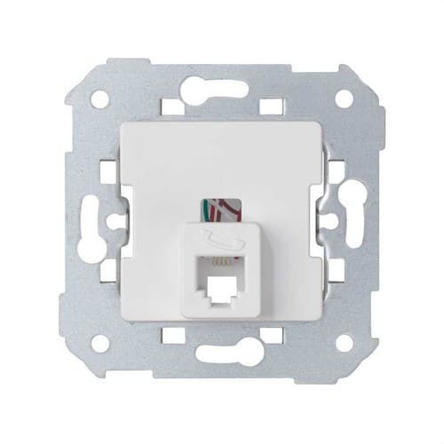 Priză telefonică cu 4 contacte RJ11 alb Simon 75 cu referința 75480-30 de la marca SIMON