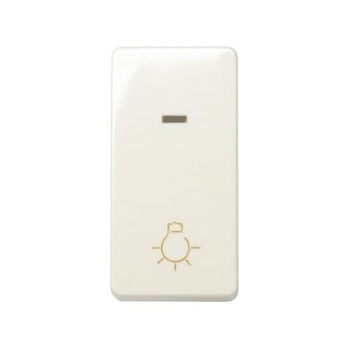 Buton cu gravură lumină de jumătate de element, luminos încorporat și conexiune rapidă fildeș Simon 27 Play cu referința 27161-61 de la marca SIMON