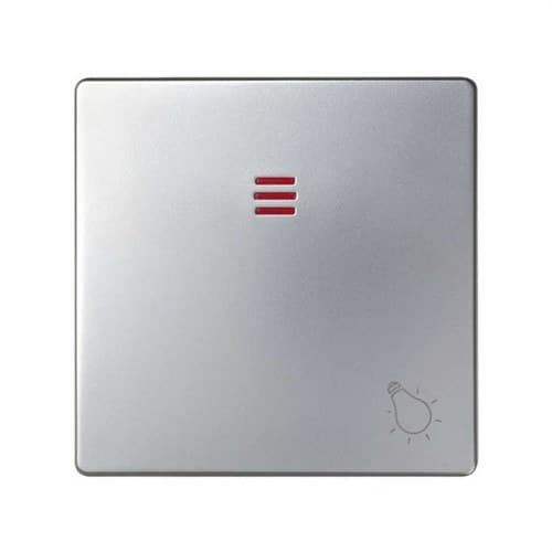 Buton individual cu afișaj și gravură iluminată aluminiu Simon 82 cu referința 82016-33 de la marca SIMON
