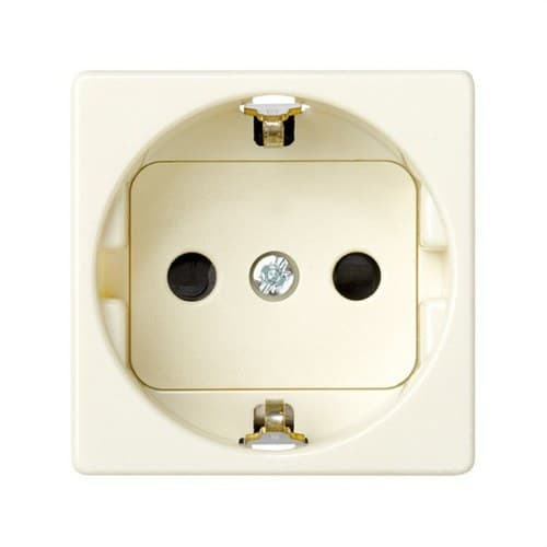 Schuko Socket Base 16 A 250V with Safety Device and Screw Terminal Ivory Simon 27 Play with reference 27472-62 from the brand SIMON