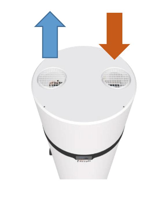 Pompă de căldură pentru ACS cu wifi Ferroli EGEA TECH LT 120 litri cu referința GAA0Y8KA de la marca FERROLI