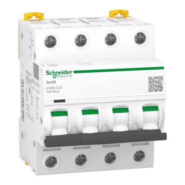 Întrerupător automatic IC60N 4P 32A Curba C 10kA cu referința A9F79432 de la marca SCHNEIDER ELECTRIC
