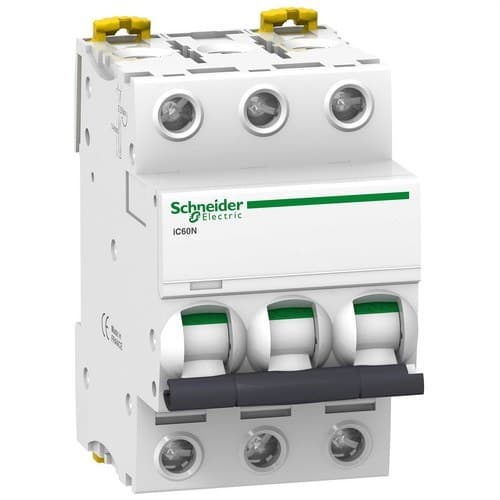 IC60N 3P 63A Circuit Breaker Curve D with reference A9F75363 from the brand SCHNEIDER ELECTRIC