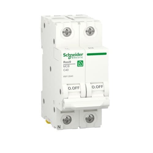 Disjunctor magnetotermic Resi9 1P+N 40 A 6000 A 230 V cu referința R9F12640 de la marca SCHNEIDER ELECTRIC