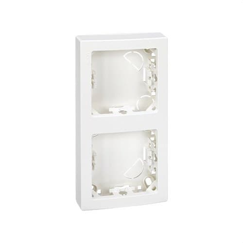 Cadru cu bază pentru 2 elemente vertical alb Simon 73 Loft cu referința 73621-60 de la marca SIMON