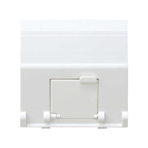 Angled voice and data plate with dust cover for 1 RJ45 AVAYA® connector white Simon 27 Play with reference 27081-35 from the brand SIMON