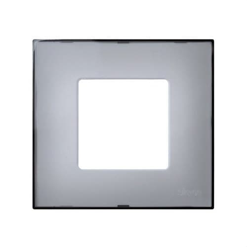 Interchangeable cover for 1-element frame translucent grey Simon 27 Play with reference 2700617-112 from the brand SIMON
