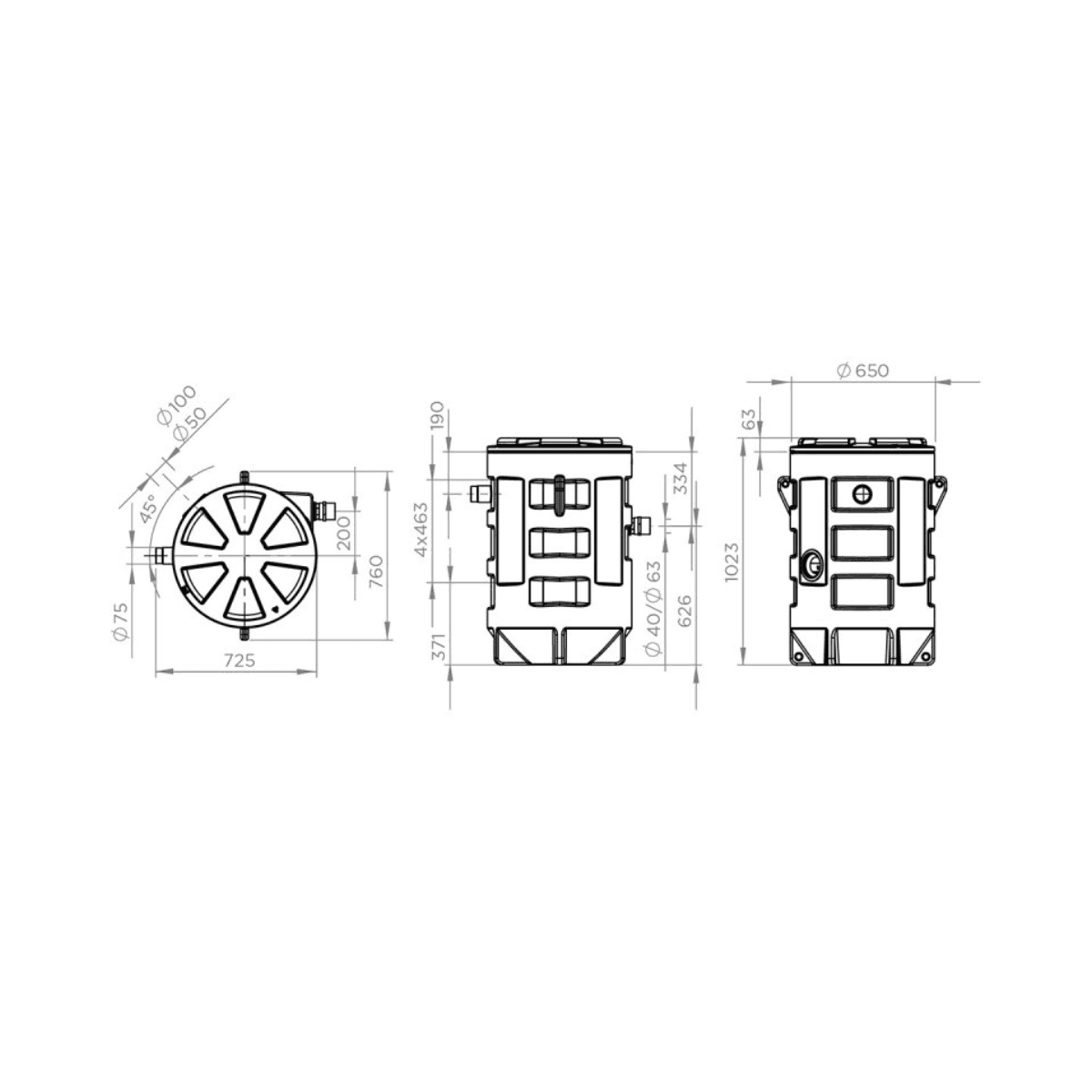 Stație de pompare SFA Sanifos 280 Steel cu referința SANIFOS2801STEEL-001 de la marca SFA SANITRIT