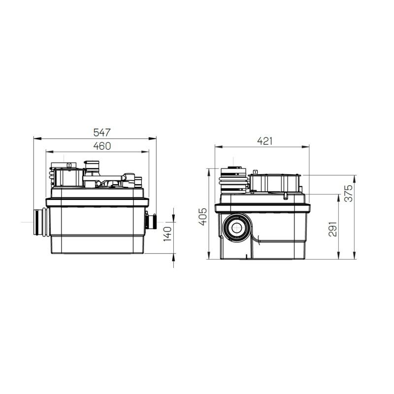 Stație de pompare generală SFA SANICUBIC 1 cu referința 040000003 de la marca SFA SANITRIT