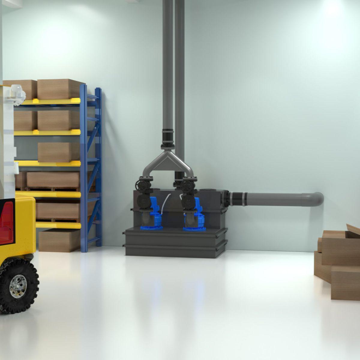 Stație de pompare trifazică SFA Sanicubic 2 SC4.0 T cu referința 04CUB2SC40T de la marca SFA SANITRIT