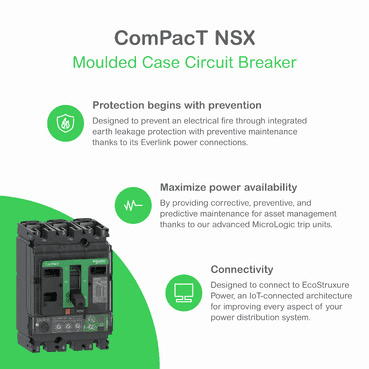 Întrerupător automat ComPacT NSX250F 36kA AC 4P3R 250A TMD cu referința C25F6TM250 de la marca SCHNEIDER ELECTRIC