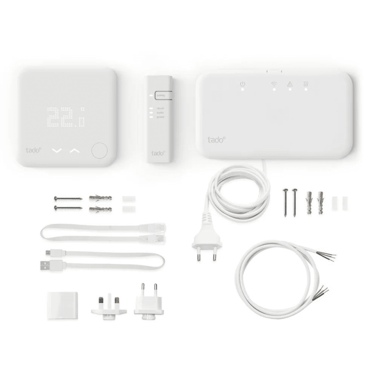 Kit de pornire termostat inteligent wireless TADOº V3+ cu WiFi și aplicație cu referința ST KIT W V3 + de la marca TADOº