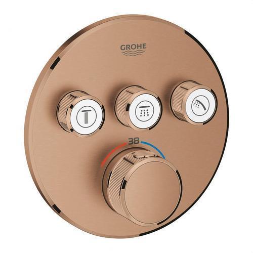 Termostat încastrat cu 3 chei Grohtherm SmartControl - Apus cald periat cu referința 29121DL0 de la marca GROHE
