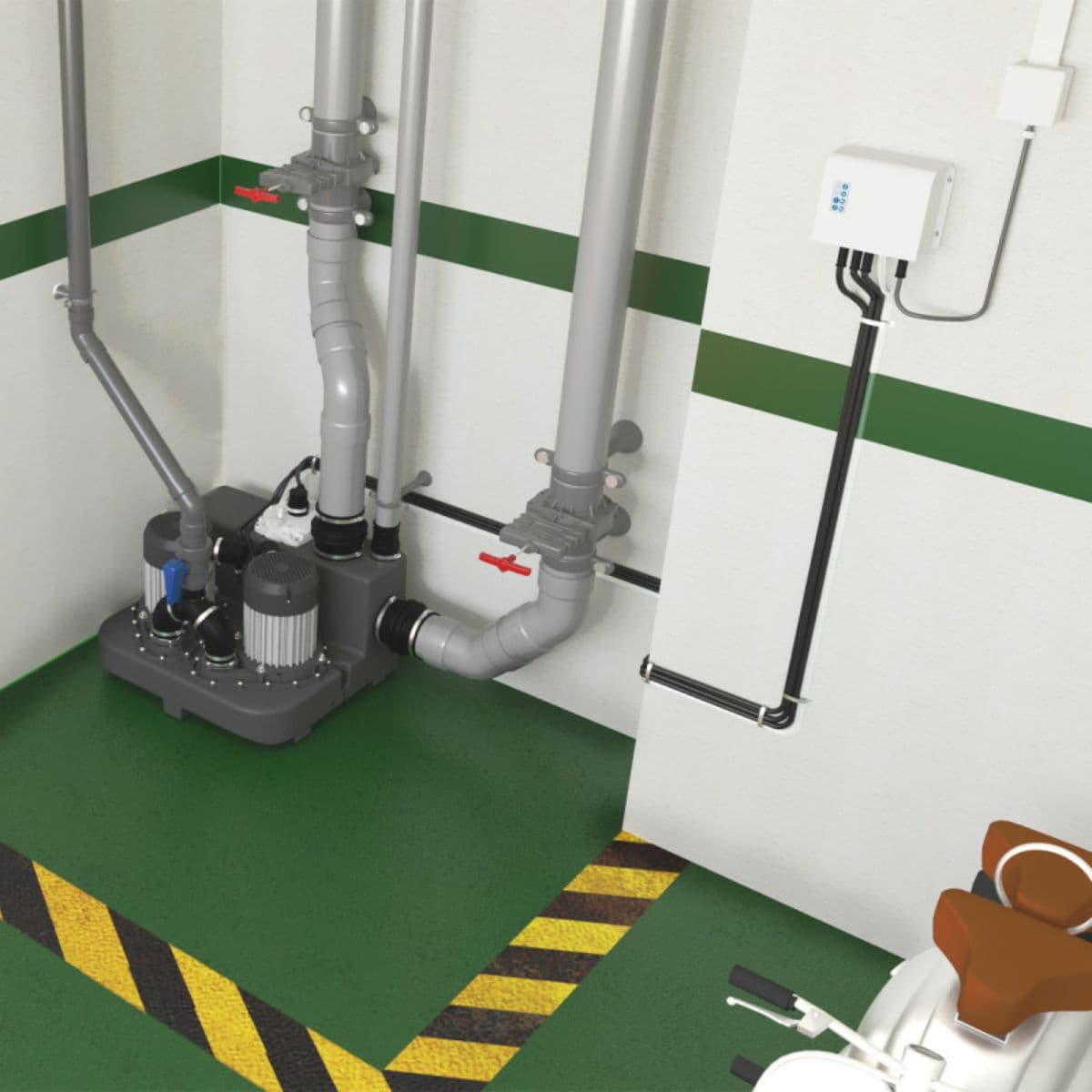 Stație de pompare SFA Sanicubic 2 GR HP S cu referința CUBIC2HP de la marca SFA SANITRIT