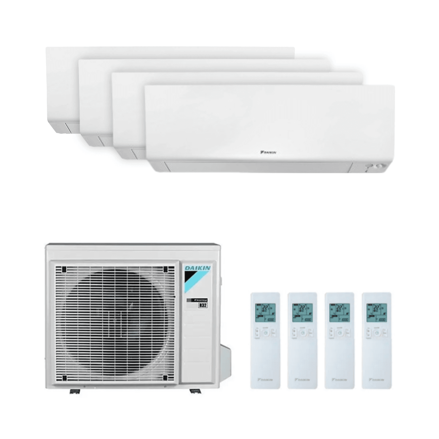 Aparat de aer condiționat 4x1 cu WiFi Daikin Perfera 4MXM68N9 2,5 kW (3) + 3,5 kW cu referința KITDAIPER4MXM68N9252535 de la marca DAIKIN