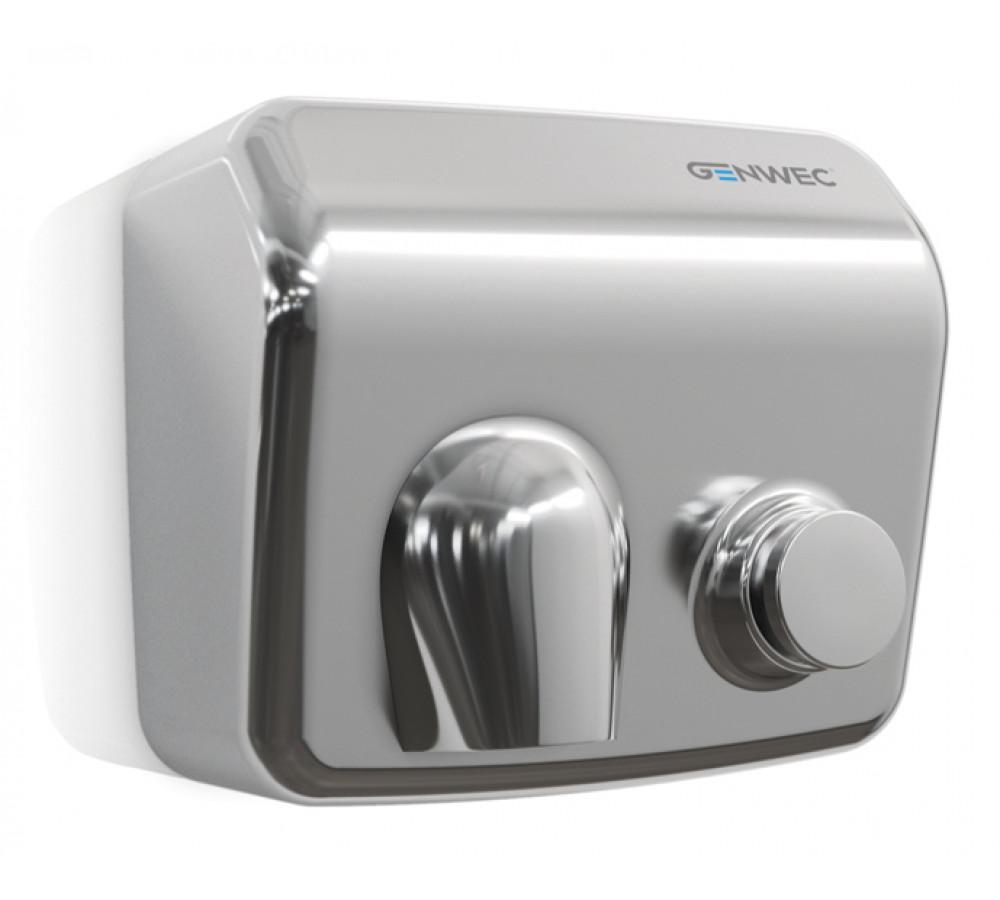 Uscător de mâini cu senzor electronic Classicflow inox lucios manual cu referința GW01 26 04 02 de la marca GENWEC
