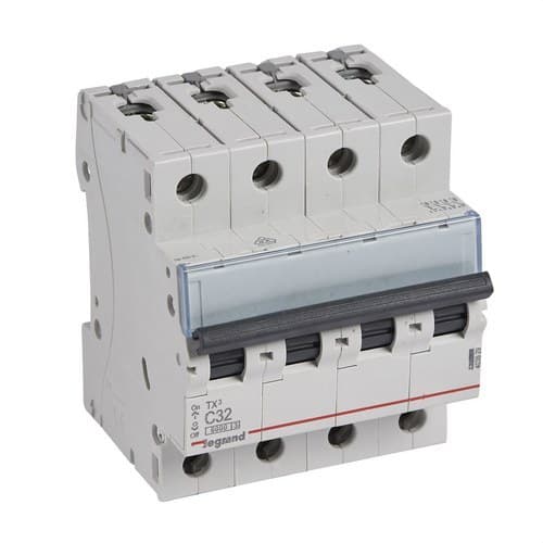 Magnetotermic TX3 4P 32A Curba C Curba C 6kA cu referința 403629 de la marca LEGRAND