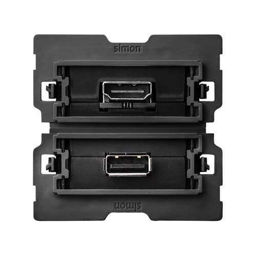 Conector HDMI V1.4 + conector USB 2.0 tip A Simon 100 cu referința 10000563-039 de la marca SIMON