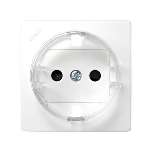 Capac cu dispozitiv de siguranță pentru baza de priză schuko alb Simon 73 Loft cu referința 73041-60 de la marca SIMON
