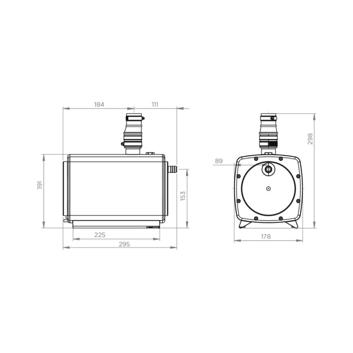 SFA Sanifloor+ 1 Shower Drain Suction Water Pump with reference HIFLOOR1 from the brand SFA SANITRIT