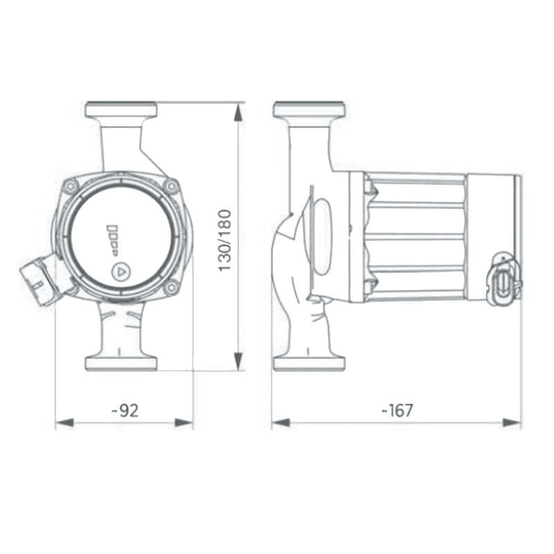 Pompa circulatoare Ebara EGO W1 25/60-180 230W cu referința 1576000361 de la marca EBARA