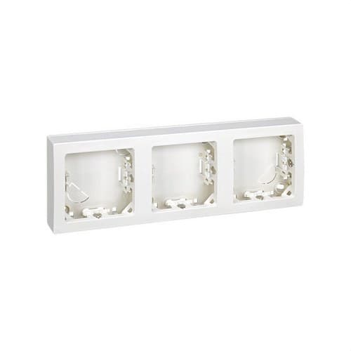 Rama cu bază pentru 3 elemente orizontal alb Simon 73 Loft cu referința 73630-60 de la marca SIMON