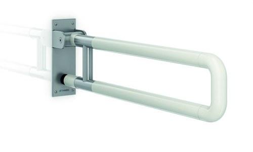 Bară de sprijin rabatabilă 700mm finisaj nailon cu bază inox cu referința GW11 30 09 00 de la marca GENWEC