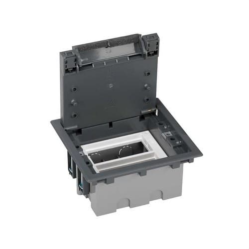 Cutie de podea reglabilă pentru 4 elemente în instalare de pardoseală tehnică gri Simon 500 Cima cu referința 52050102-035 de la marca SIMON
