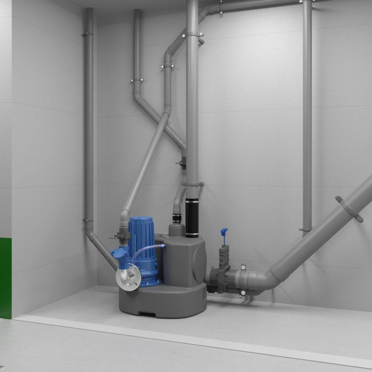 Stație de pompare trifazată SFA Sanicubic 1 GR SE71.1 T cu referința 04CUB1GR11T de la marca SFA SANITRIT