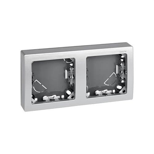 Cadru cu bază pentru 2 elemente aluminiu Simon 73 Loft cu referința 73620-63 de la marca SIMON