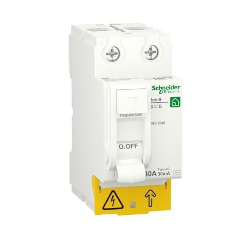 RESI9 Differential 2P 40A 30mA AC Class with reference R9R51240 from the brand SCHNEIDER ELECTRIC