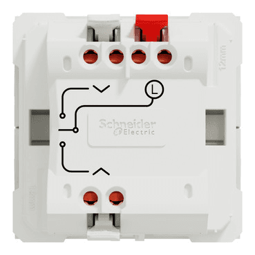 Întrerupător pentru jaluzele New Unica studio alb polar cu referința NU320818 de la marca SCHNEIDER ELECTRIC