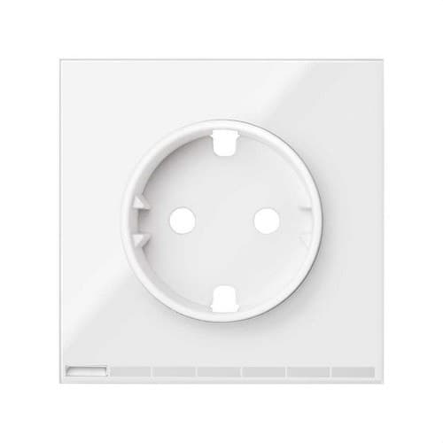 Capac Simon iO pentru baza de priză schuko alb lucios Simon 100 cu referința 10002041-130 de la marca SIMON