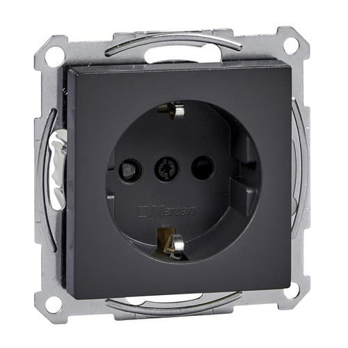 Priză schuko completă cu mecanism antracit Elegance cu referința MTN2300-0414 de la marca SCHNEIDER ELECTRIC