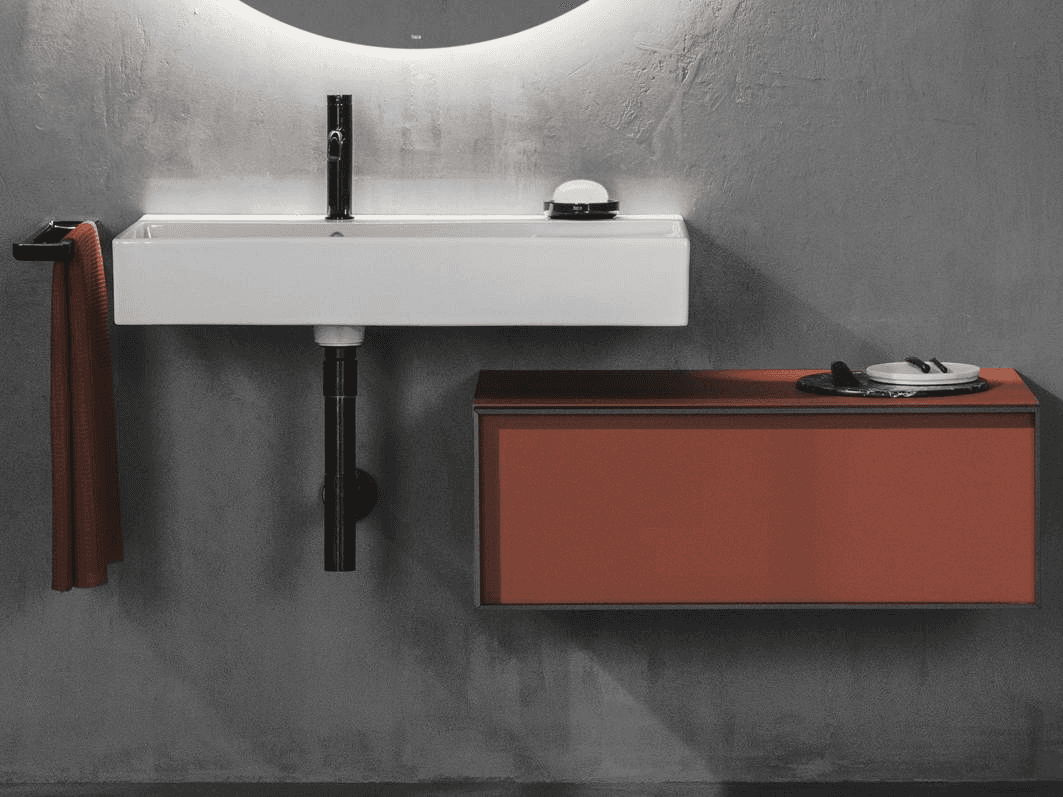 Lavabo mural asimetric din Fineceramic® Roca Inspira 800x490mm cu referința A32752B000 de la marca ROCA