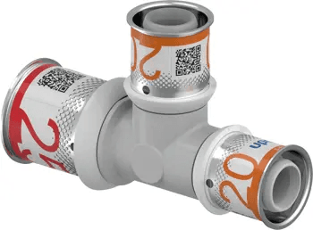Reduced Tee PPSU 25-20-20 Uponor S-Press PLUS with reference 1039956 from the brand UPONOR