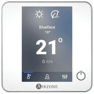 Wired Thermostat Airzone Blueface Zero White with reference AZCE6BLUEZEROCB from the brand AIRZONE