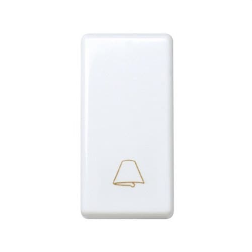 Push Button with Bell Engraving, Half Element, and Quick Connection System, White Simon 27 Play with reference 27150-64 from the brand SIMON