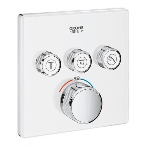 Termostat încastrat cu 3 robinete Grohe Grohtherm SmartControl crom cu referința 29157LS0 de la marca GROHE