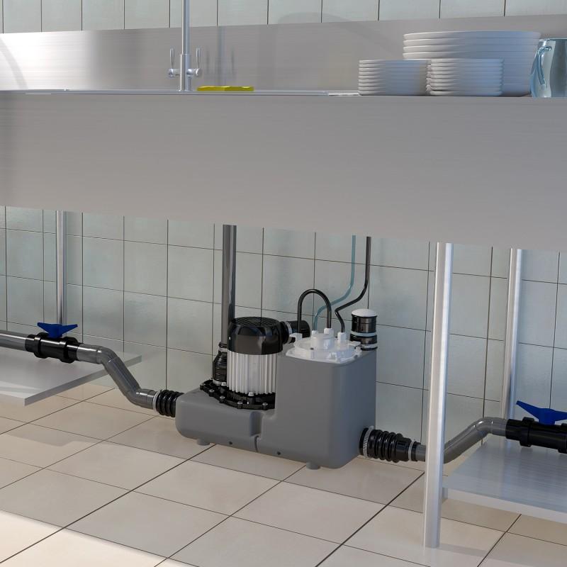 Pompă de evacuare SFA SANICOM 1 pentru ape gri de utilizare intensivă cu referința 04COM1M de la marca SFA SANITRIT