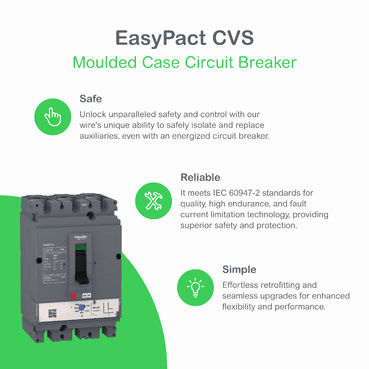Întrerupător automat Easypact CVS630F ETS 2.3 630 A 4P/4R cu referința LV563506 de la marca SCHNEIDER ELECTRIC