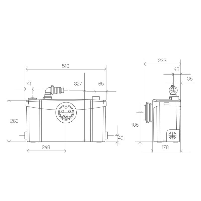 Tocator sanitar SFA SANIPLUS pentru băi complete cu trafic intens cu referința 0100300 de la marca SFA SANITRIT