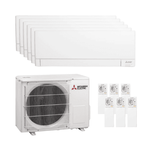 Aparat de aer condiționat 6x1 cu wifi Mitsubishi MSZ-AY 2,5 kW (4) + 3,5 kW (2) cu referința MXZMSZAY-252525253535-122 de la marca MITSUBISHI