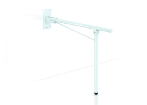 Bară de sprijin rabatabilă cu picior 800mm inox satinat cu referința GW11 60 04 01 de la marca GENWEC