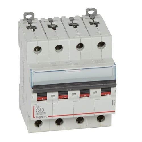 DX3 4P 40A Curve C 6/10kA Circuit Breaker with reference 407932 from the brand LEGRAND