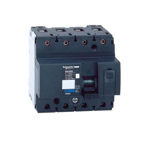 Magnetotermic NG125N 4P 100A Curba C cu referința 18660 de la marca SCHNEIDER ELECTRIC