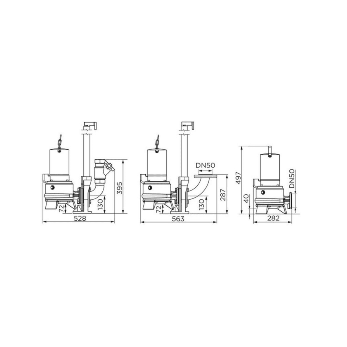 Pompă submersibilă trifazată SFA Sanipump ZPG 71.3 T cu referința ZPG-004 de la marca SFA SANITRIT