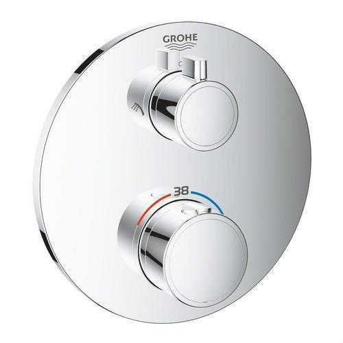 Termostat de duș cu două ieșiri Grohtherm crom cu referința 24076000 de la marca GROHE